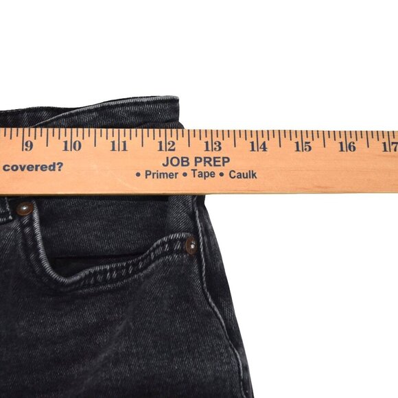 We The Free Raw Hem Straight Leg Faded Black Jeans 27 y2k 90s - Picture 5 of 8